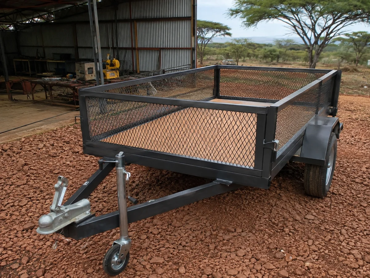 Illustrative project: Custom-built steel utility trailer in a Kenyan workshop yard